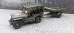 Legervoertuig Jeep Willys en Aanhanger boot, Ophalen of Verzenden, Zo goed als nieuw, Auto, Overige merken