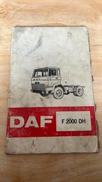 Instructieboek DAF F2000 DH, Ophalen of Verzenden