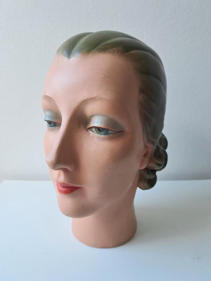 Antiek  Etalage hoofd Jaren 30, Antiek en Kunst, Curiosa en Brocante, Ophalen of Verzenden