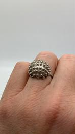 K653 Prachtige zilveren ring sputnik (verstelbaar), Ophalen of Verzenden, Dame, Zo goed als nieuw, Zilver