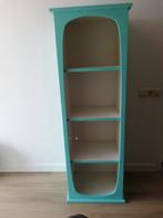 Boekenkast turquoise 160cm x 50cm x 40cm, Met plank(en), Gebruikt, 50 tot 100 cm, 150 tot 200 cm