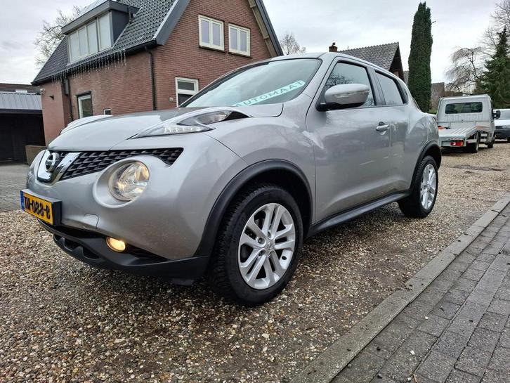 Nissan Juke 1.6 Acenta automaat cruise trekhaak dealer ohdn, Auto's, Nissan, Bedrijf, Te koop, Juke, ABS, Achteruitrijcamera, Airbags