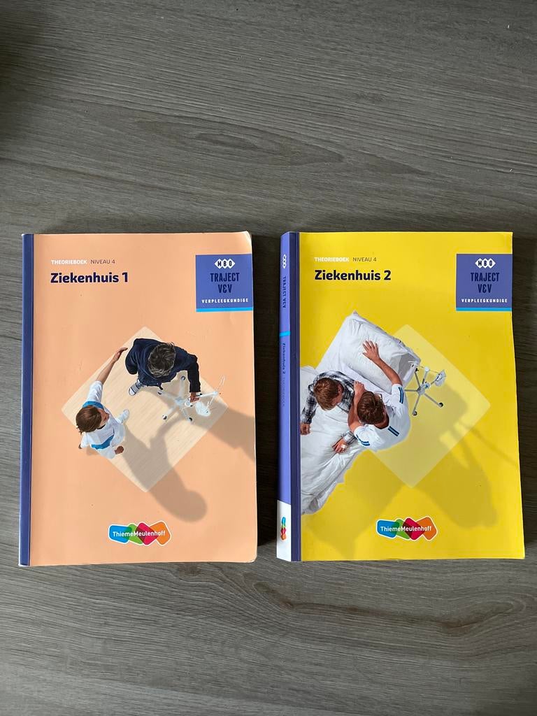 Schoolboeken Ziekenhuis 1 & 2 - VEV Verpleegkunde, Ophalen of Verzenden, Beta, Zo goed als nieuw, MBO