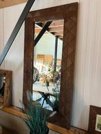 Spiegel mangohout 120cm, patroon, woondecoratie, accessoires, Huis en Inrichting, Woonaccessoires | Spiegels, 100 tot 150 cm, Nieuw