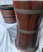 turfemmers antiek turfemmer hout hoog tweekleurig glanzend, Antiek en Kunst, Ophalen