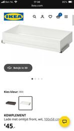 Ikea complement 504.465.98 lade 100x58 cm Euro 29,95 NIEUW, Huis en Inrichting, Kasten | Kledingkasten, Ophalen, 50 tot 100 cm