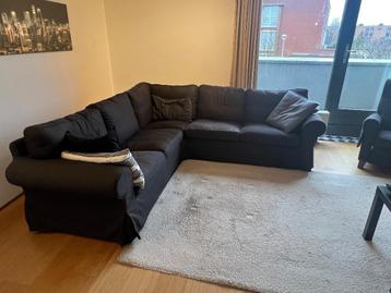 Ikea Ektorp hoekbank 2+2 zits zwart - afbeelding 2