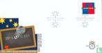 FDC E412 Het Kwartje 2000 NL onbeschreven, Postzegels en Munten, Ophalen of Verzenden