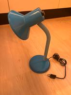 W.L.P. bureaulamp blauw vintage, Ophalen, Zo goed als nieuw, Metaal, Minder dan 50 cm