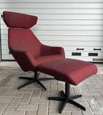 Topform design fauteuil met hocker, Huis en Inrichting, Fauteuils, Ophalen, Zo goed als nieuw