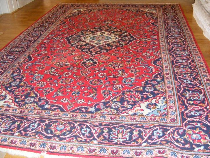 Handgeknoopt Perzisch Tapijt  Kashan- iran Maat:1.96X3.02.m, Huis en Inrichting, Stoffering | Tapijten en Kleden, Zo goed als nieuw