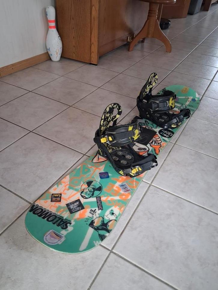 Salomon Snowboard met Bindingen, Sport en Fitness, Snowboarden, Gebruikt, Board, Ophalen of Verzenden