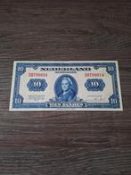 Prachtig+ biljet 10 gulden 1943, muntbiljet Wilhelmina, Postzegels en Munten, Bankbiljetten | Nederland, Ophalen of Verzenden