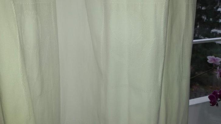 witte overgordijn € 45.00, Huis en Inrichting, Stoffering | Gordijnen en Lamellen, Zo goed als nieuw, 200 cm of meer, 150 tot 200 cm