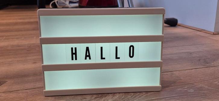 Lightbox, Huis en Inrichting, Woonaccessoires | Tekstborden en Spreuken, Zo goed als nieuw, Ophalen of Verzenden