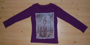 Mexx paarse longsleeve maat 140 met opdruk. beschikbaar voor biedingen