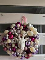 Kerstkrans met hert, Diversen, Kerst, Ophalen of Verzenden, Zo goed als nieuw