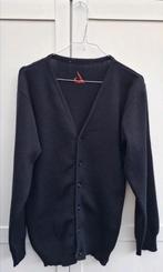Vintage vest, maat 36/38 - S/M - donkerblauw - v-hals - 90's, Maat 38/40 (M), Blauw, ,, Ophalen of Verzenden