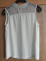 Topje/bloese crème/wit kant Jacqueline de Yong maat 36, Kleding | Dames, Tops, Wit, Ophalen of Verzenden, Zo goed als nieuw, Jacqueline de Yong