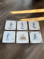 Antieke wandtegels - Delfts blauw - 13x13 cm, Ophalen of Verzenden