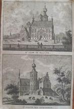 23-24/ Slot van Ballum (2 afbeeldingen) Kopergravure ca 1790, Antiek en Kunst, Ophalen of Verzenden