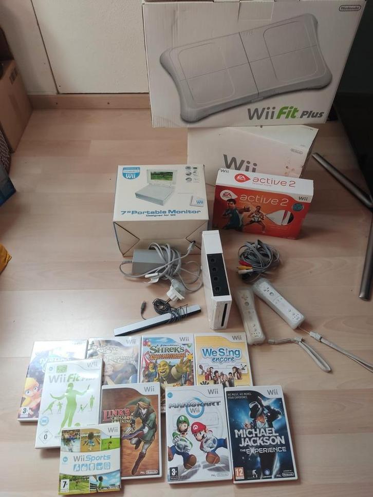 Nintendo Wii Compleet met Spellen, Balance Board & Scherm, Spelcomputers en Games, Games | Nintendo Wii, Gebruikt, Overige genres
