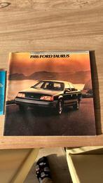 Ford Taurus folder 1986, Ophalen of Verzenden, Zo goed als nieuw