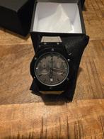 Luxe Zwart/Grijs Polshorloge - Nieuw in Box, Kleding | Heren, Overige Herenkleding, Ophalen of Verzenden, Nieuw