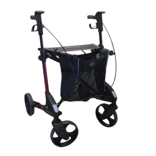 Rollator Topro Troja Red Occasion mt M, Diversen, Rollators, Zo goed als nieuw, Lichtgewicht, Opvouwbaar, Ophalen