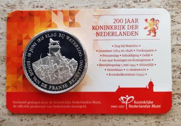 Coincard-Slag bij Waterloo (1815) beschikbaar voor biedingen