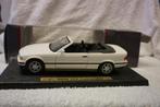 BMW E36 1:18 Maisto Cabrio 325i Wit, Ophalen of Verzenden, Gebruikt, Auto, Maisto