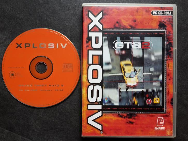 PC Game - Grand Theft Auto 2 - GTA2 - CD-ROM, Spelcomputers en Games, Games | Pc, Zo goed als nieuw, Avontuur en Actie, 1 speler