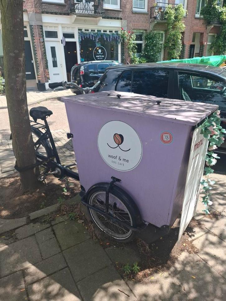 Bakfiets met koelbak, (opknappertje), Fietsen en Brommers, Fietsen | Bakfietsen, Gebruikt, Overige merken, Elektrisch, Ophalen of Verzenden