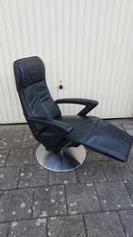 Relaxfauteuil luxe dikleder en zwarte kleur, Huis en Inrichting, Fauteuils, Ophalen, Zo goed als nieuw, Metaal, 50 tot 75 cm