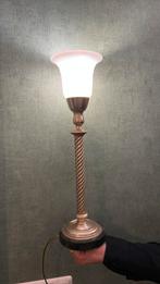 Brocante nachtlampjes goud met marmer, Ophalen, Overige materialen, Zo goed als nieuw, Minder dan 50 cm