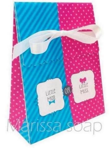 Cadeaudoosje Little Man or Little Miss | gender reveal beschikbaar voor biedingen