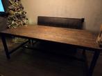 Mooie, zware eettafel, Huis en Inrichting, Tafels | Eettafels, Gebruikt, 100 tot 150 cm, Ophalen of Verzenden, Vijf personen of meer