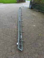 Zinken mastgoot 700cm met beugels en uitloop, Doe-het-zelf en Verbouw, Metalen, Ophalen, Gebruikt, Overige metalen