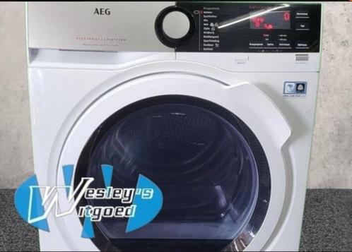 AEG warmtepompdroger 8kg A++ 395,-, Witgoed en Apparatuur, Wasdrogers, Gebruikt, Overige typen, Voorlader, 6 tot 8 kg, 85 tot 90 cm