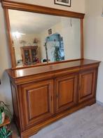 Prachtige Dressoir & Spiegel Handgemaakt Klassiek Engels, Huis en Inrichting, Kasten | Dressoirs, Ophalen, 150 tot 200 cm, Zo goed als nieuw