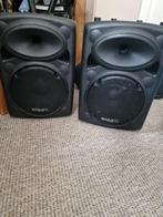 2x Ibiza Sound SLK‑10 / SLK‑104‑ST actieve speakers (PA-set), Gebruikt, 120 watt of meer, Front, Rear of Stereo speakers, Ophalen