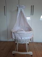 Rotan wieg wit, Ophalen, Gebruikt, Wieg