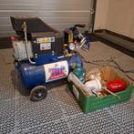 Top Craft Compressor met toebehoeren, Doe-het-zelf en Verbouw, Compressors, Ophalen, Gebruikt, Minder dan 200 liter/min, Minder dan 6 bar