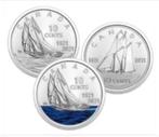 Canada - 3 x 10 cent 2021 - 100Th Anniversary Of Bluenose, Postzegels en Munten, Munten | Amerika, Setje, Verzenden, Noord-Amerika