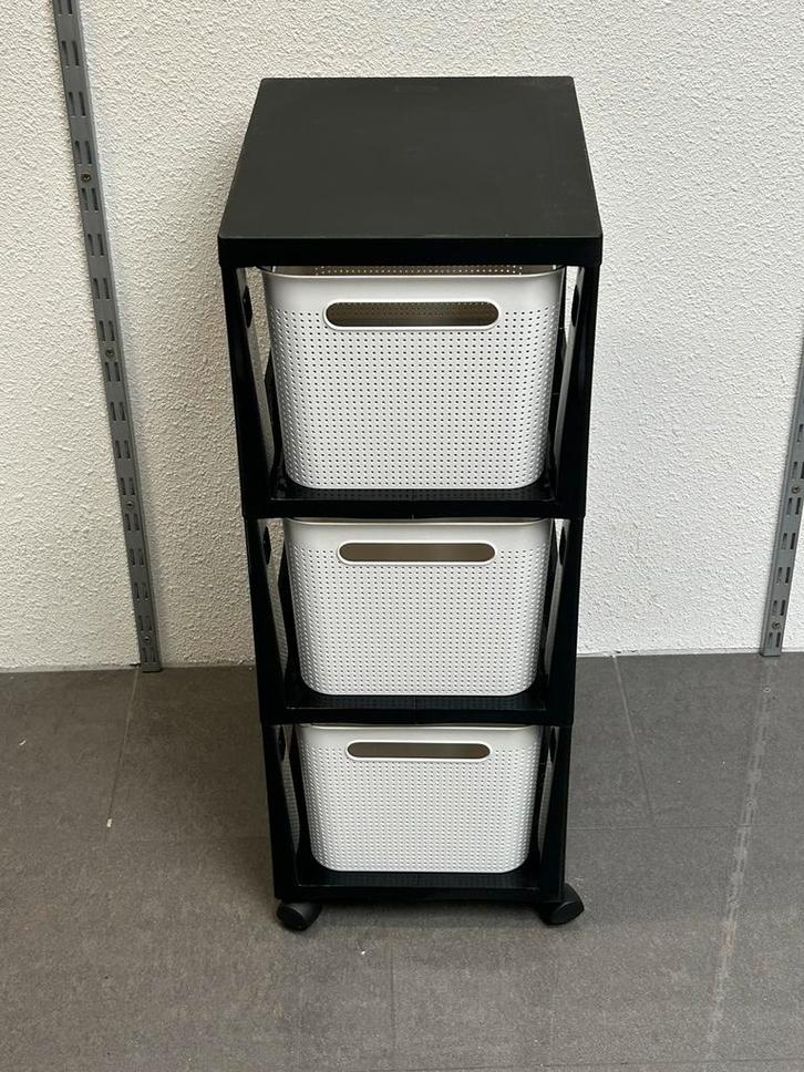 Rotho Brisen Design Ladekast 3x16L Wit, Huis en Inrichting, Kasten | Ladekasten, Nieuw, Minder dan 100 cm, 50 tot 100 cm, 25 tot 50 cm
