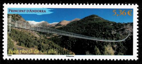 Jaar 2024 Y&T 904 Frans Andorra - Pont Tibeta de Canillo., Postzegels en Munten, Postzegels | Europa | Frankrijk, Postfris, Ophalen of Verzenden