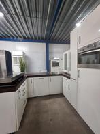 Complete keuken Compleet met APP 120Keukens op voorraad 2676, U-keuken, Wit, Ophalen of Verzenden, Zo goed als nieuw