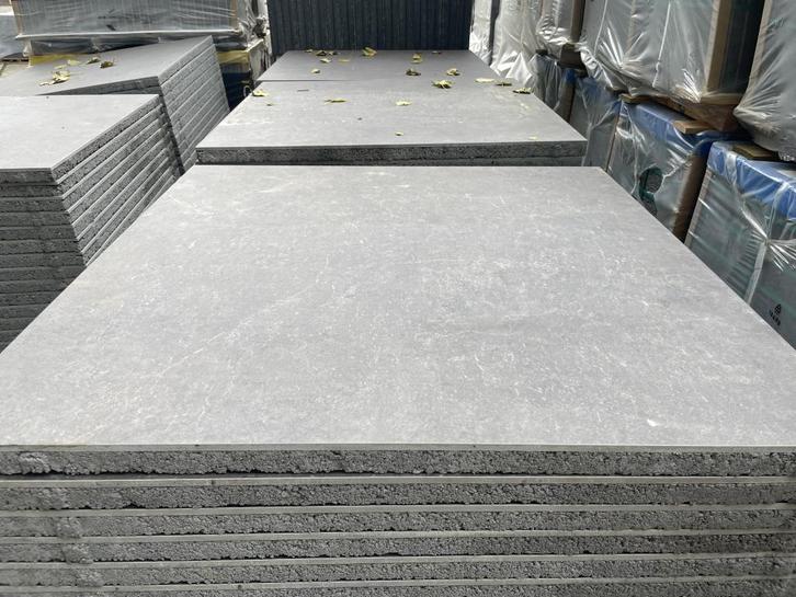 B-keus GeoCeramica 100x100x4 Landstone Antraciet, Tuin en Terras, Tegels en Klinkers, Nieuw, Terrastegels, Keramiek, 10 m² of meer