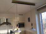 Hanglamp halogeen., Huis en Inrichting, Lampen | Hanglampen, Ophalen, Zo goed als nieuw, Glas, 50 tot 75 cm