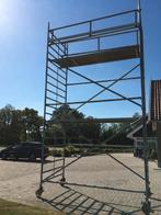 Rolsteiger Layher 3,05x1,50m 6,3m werkhoogte, Ophalen, Gebruikt, Rolsteiger of Kamersteiger, 5 meter of hoger